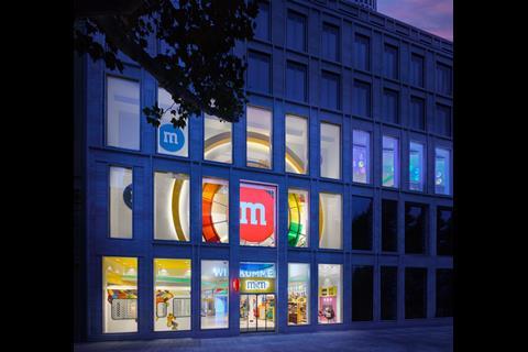 Exterior of M&M's Berlin store